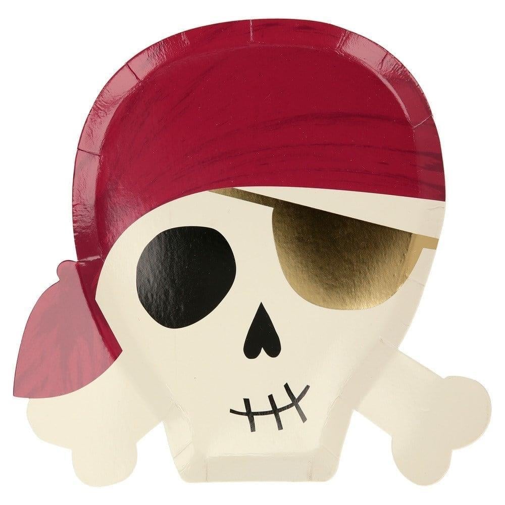 Meri Meri - Pirate Plates - Korsan Tabaklar - 8'Li