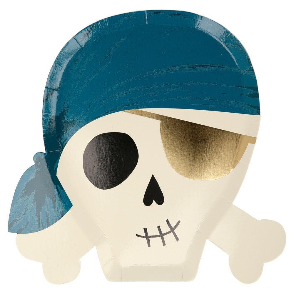 Meri Meri - Pirate Plates - Korsan Tabaklar - 8'Li