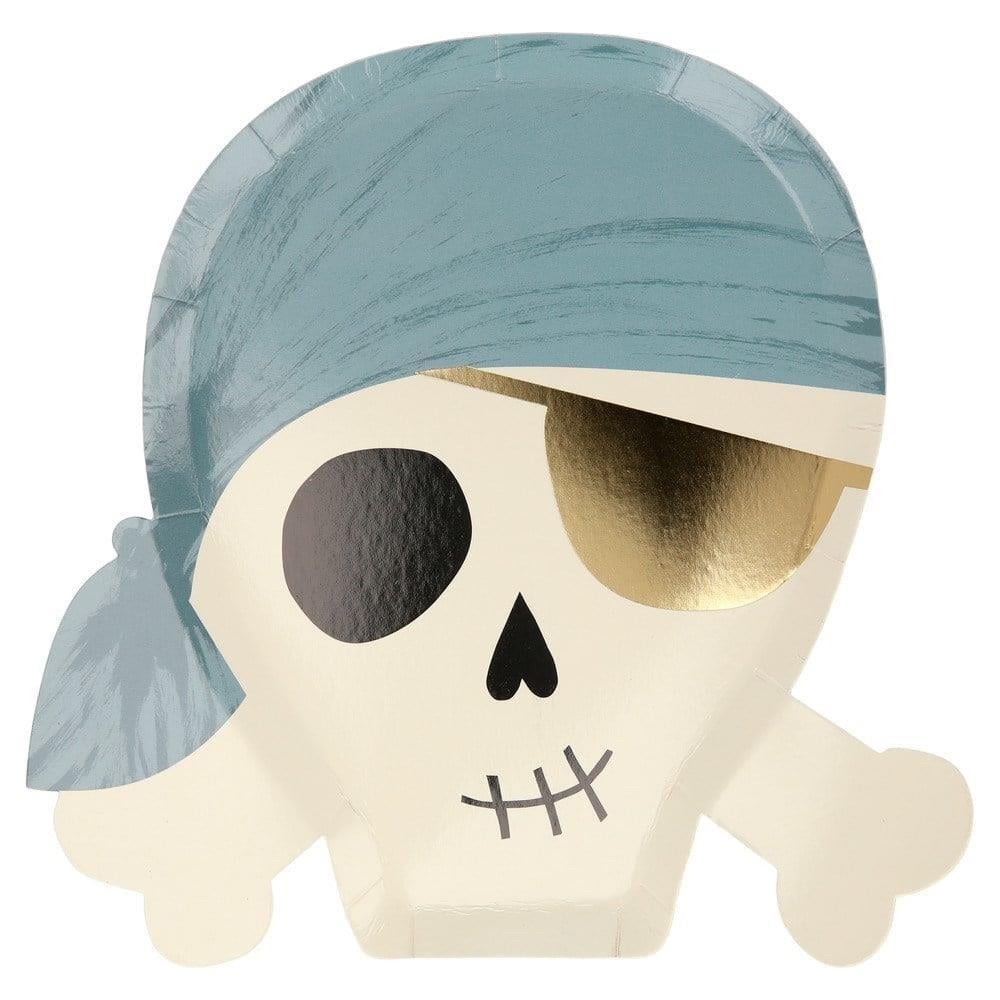 Meri Meri - Pirate Plates - Korsan Tabaklar - 8'Li