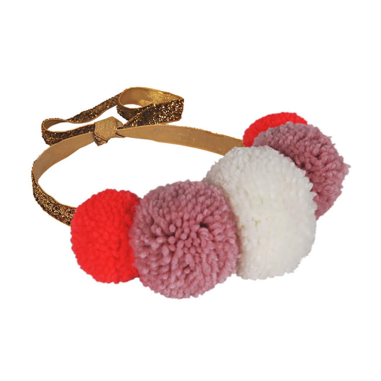 Meri Meri - Pompom Crown - Ponpon Taç