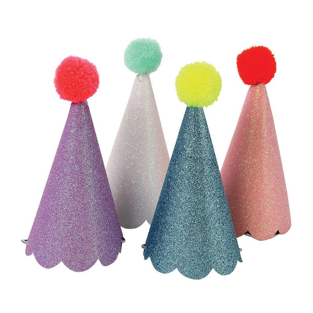 Meri Meri - Pompom Party Hats - Ponponlu Parti Şapkaları