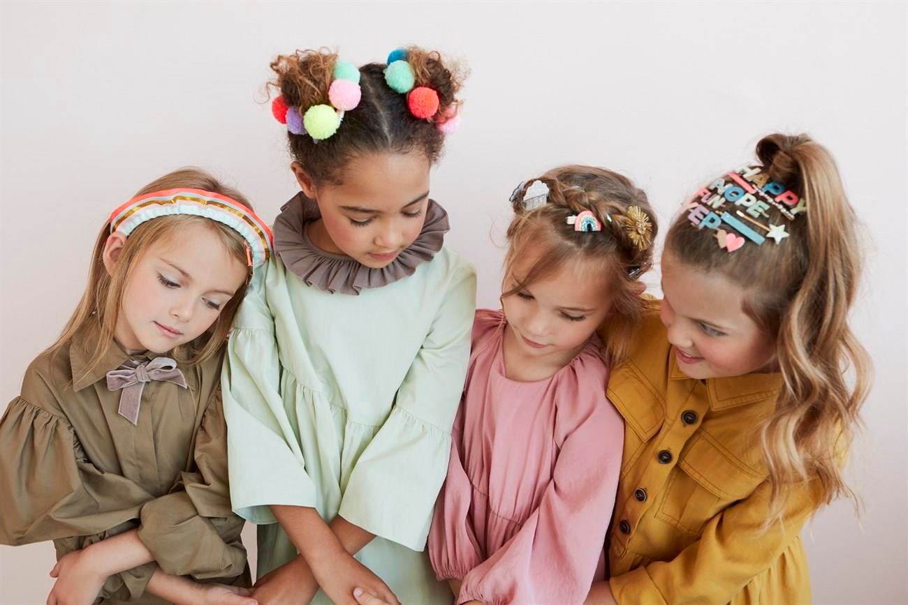 Meri Meri - Pompom Unicorn Hair Clips - Unicornlu Ponpon Toka