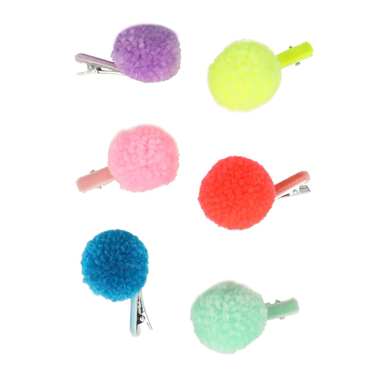 Meri Meri - Pompom Unicorn Hair Clips - Unicornlu Ponpon Toka