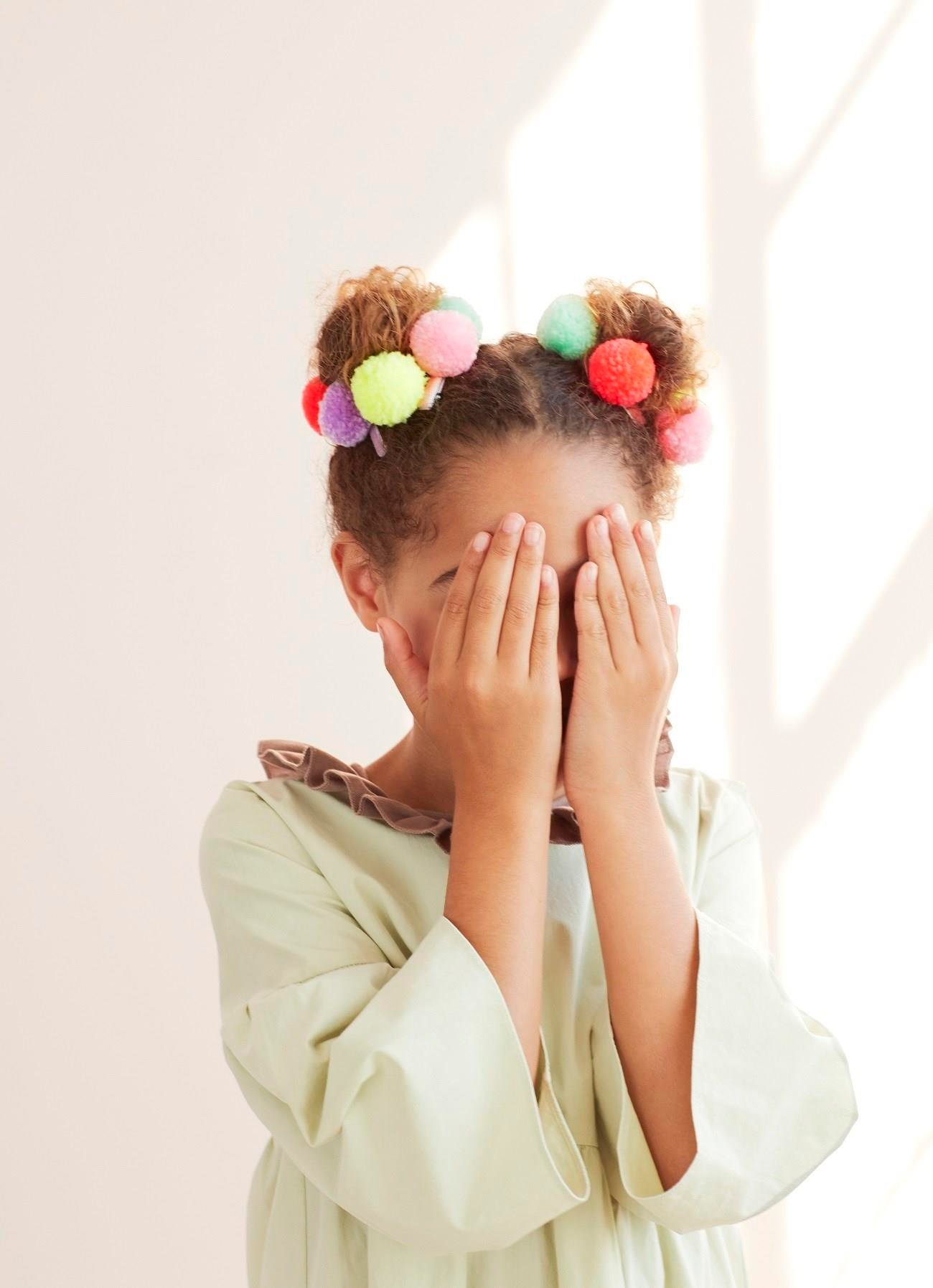 Meri Meri - Pompom Unicorn Hair Clips - Unicornlu Ponpon Toka