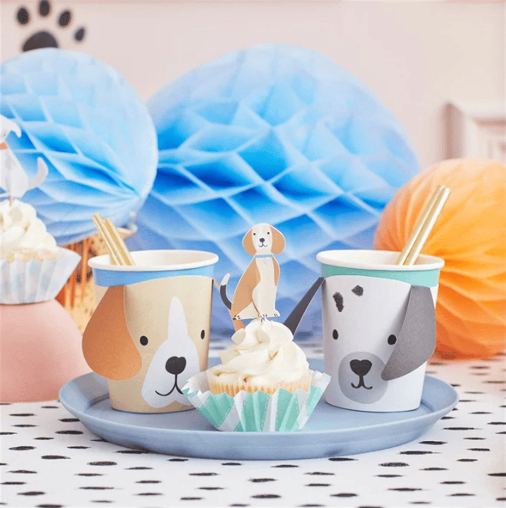 Meri Meri - Puppy Cupcake Kit - Yavru Köpek Cupcake Kit - 24'Lü