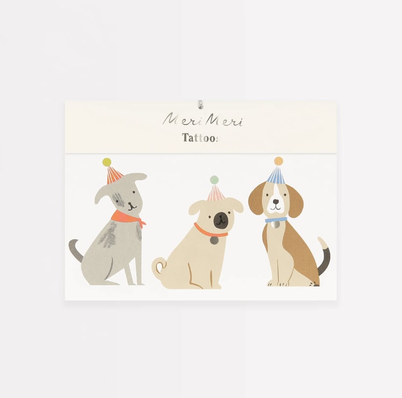 Meri Meri - Puppy Tattoos - Yavru Köpek Geçici Dövmeler (x2)