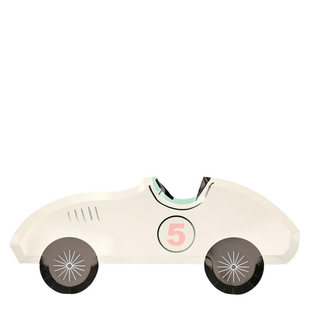 Meri Meri - Race Car Plates - Yarış Arabası Tabak - 8'Li