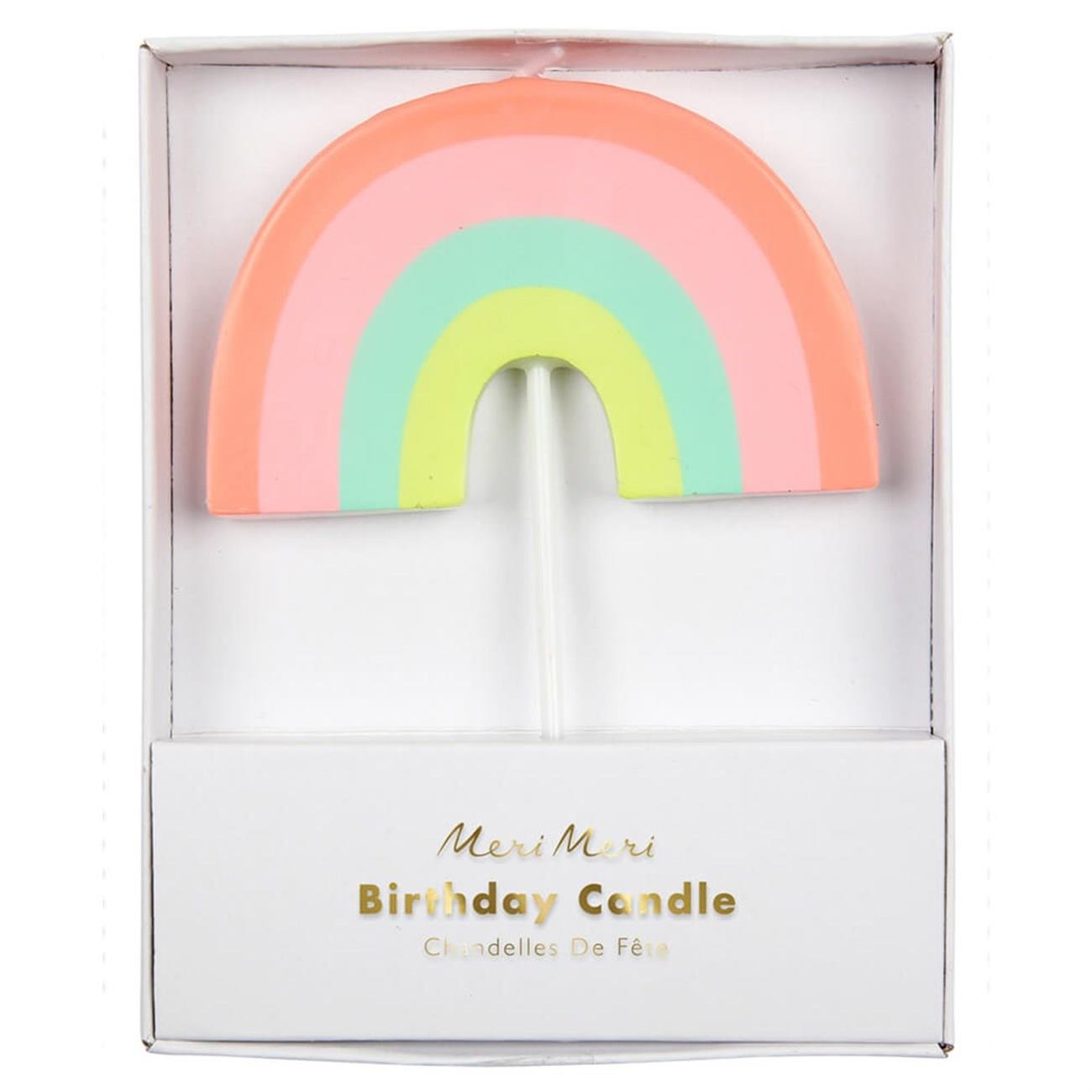 Meri Meri - Rainbow Candle - Gökkuşağı Mum