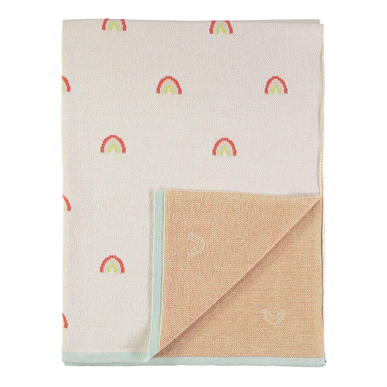 Meri Meri - Rainbow Knitted Blanket - Gökkuşağı Örme Battaniye