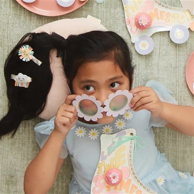 Meri Meri - Rainbow Sun & Cloud Hair clips - Gökkuşağı Güneş & Bulut Tokalar - 2li