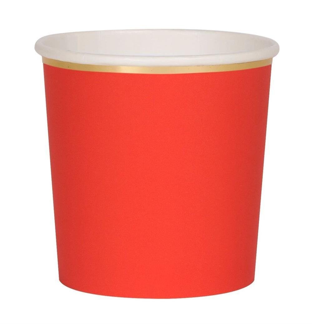 Meri Meri - Red Cups - Kırmızı Bardak - S