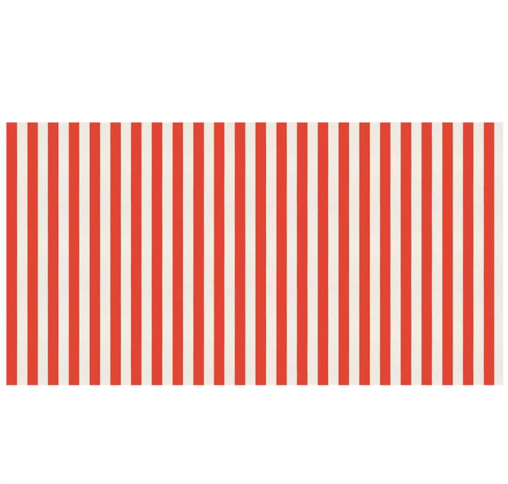 Meri Meri - Red Striped Tablecloth - Kırmızı Çizgili Masa Örtüsü