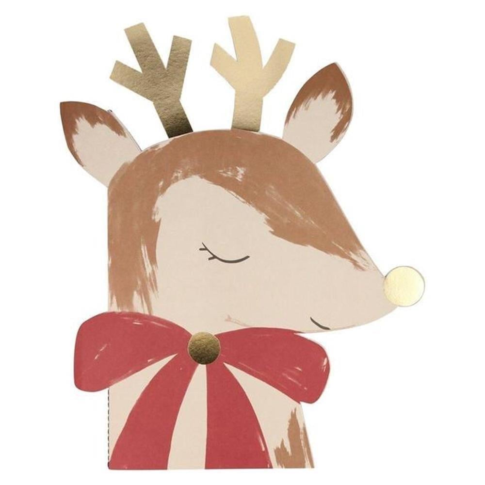 Meri Meri - Reindeer Sticker & Sketch Book - Ren Geyiği Çıkartma & Çizim Kitabı