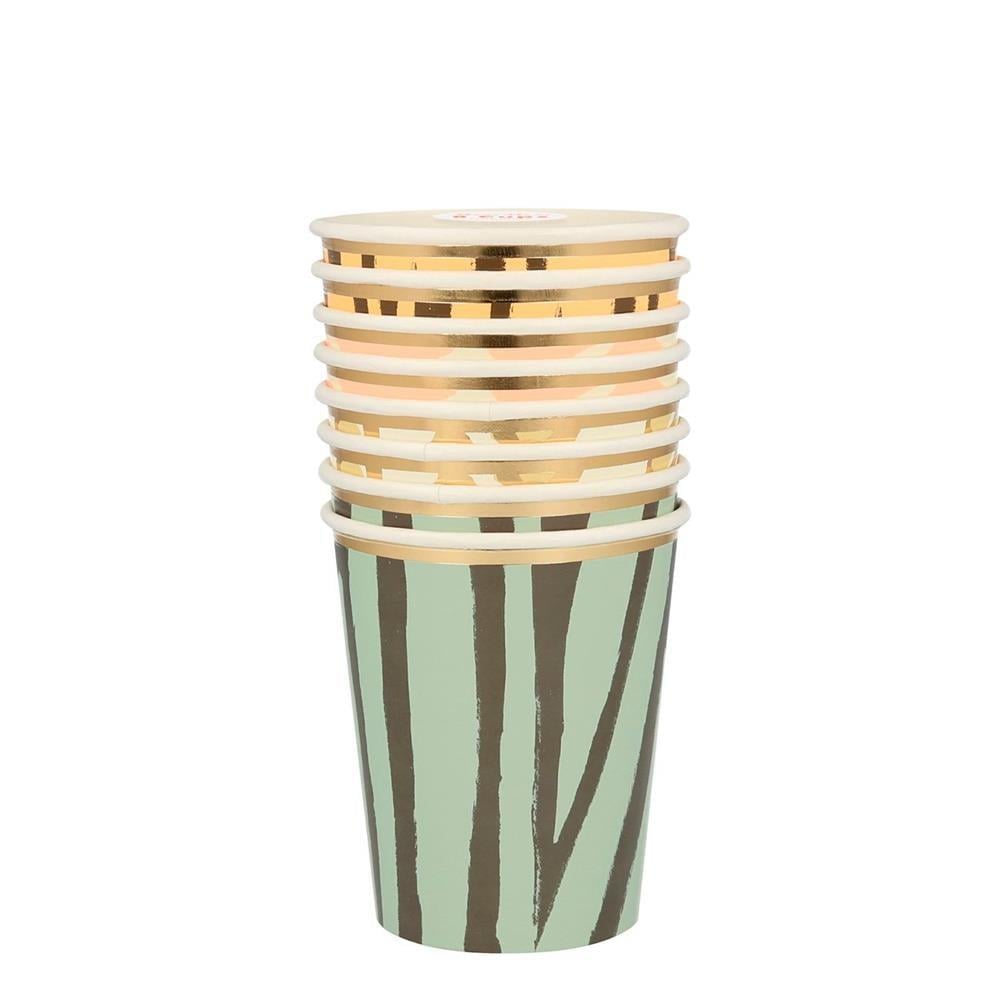 Meri Meri - Safari Party Cups - Safari Bardak - 8'Li