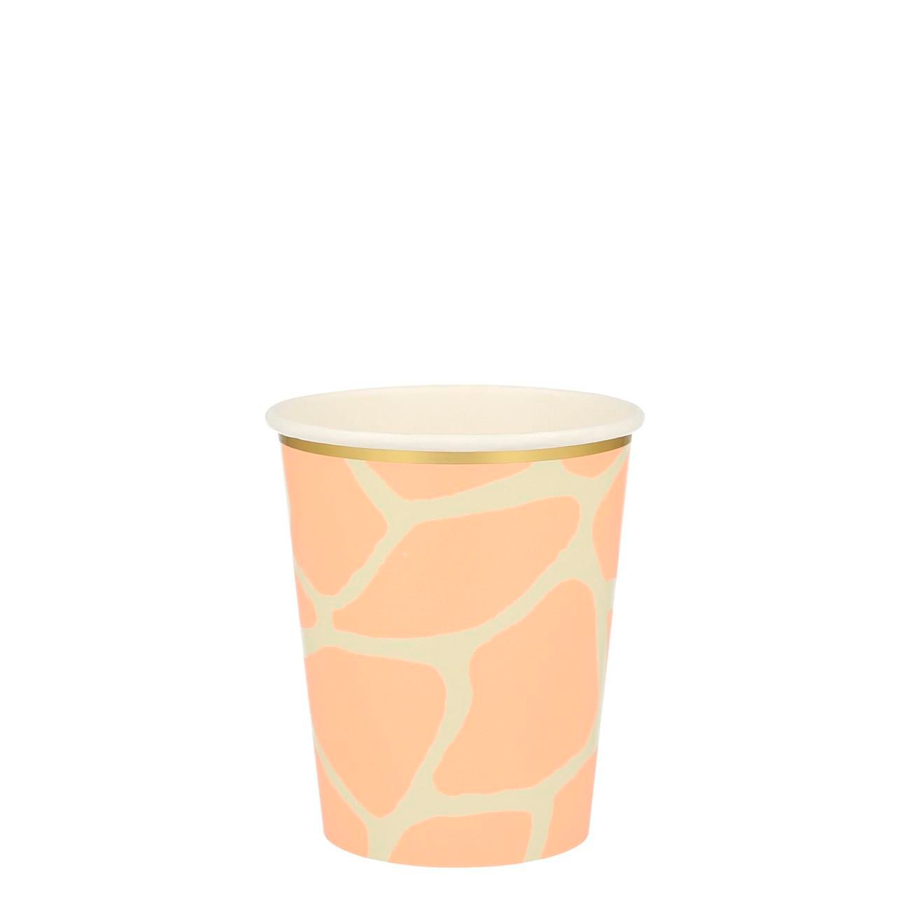Meri Meri - Safari Party Cups - Safari Bardak - 8'li