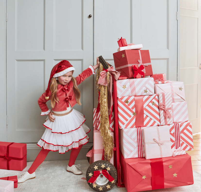 Meri Meri - Santa's Little Helper Kostüm / 3-4 Yaş