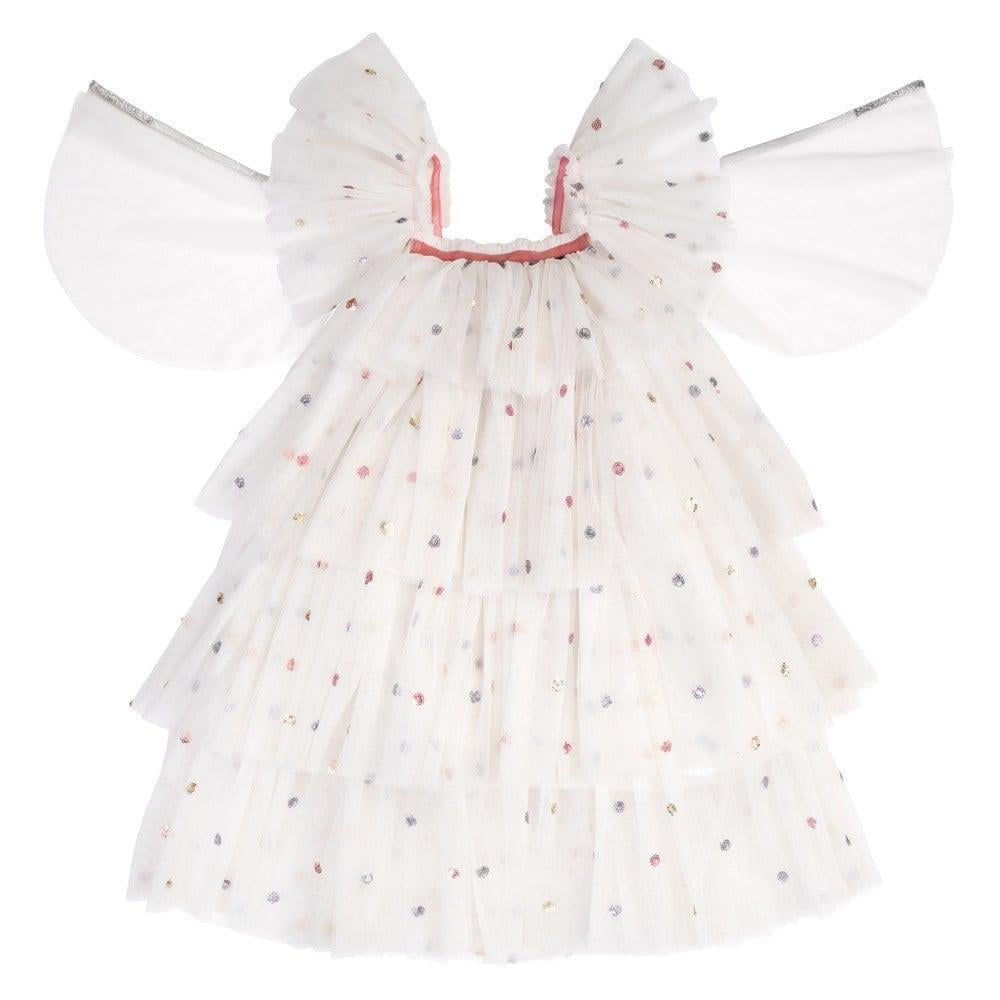 Meri Meri - Sequin Tulle Angel Costume - 3 - 4 Years - Payetli Beyaz Elbise - 3-4 Yaş