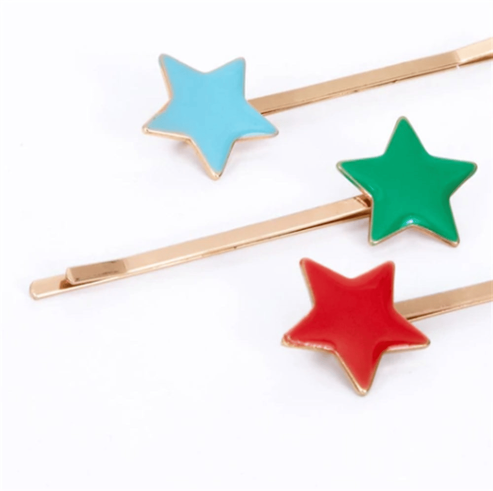 Meri Meri - Star Hair Slides - Yıldız Tokalar - 6'Lı