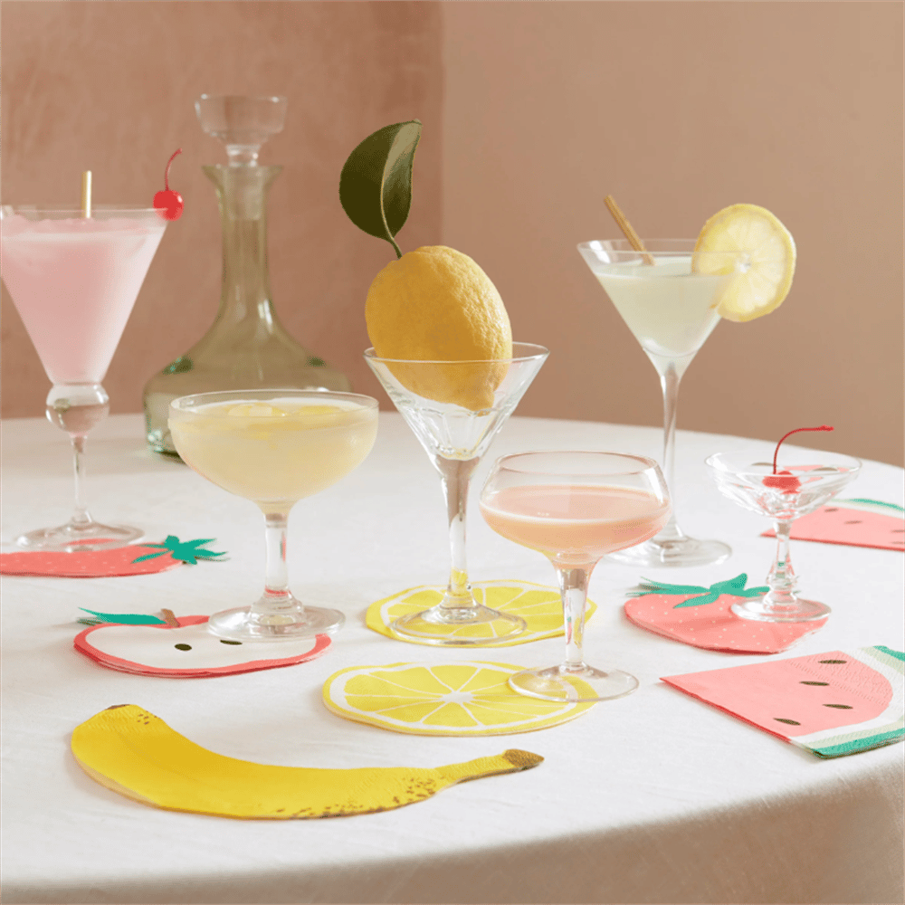Meri Meri - Strawberry Napkins - Çilek Peçeteler (X16)