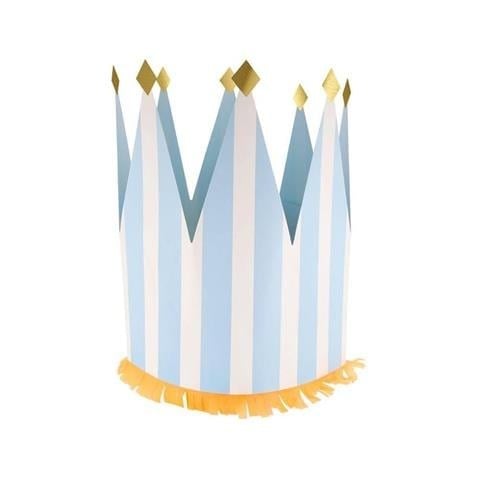 Meri Meri - Striped Party Crowns - Çizgili Parti Taçları - 8 Adet