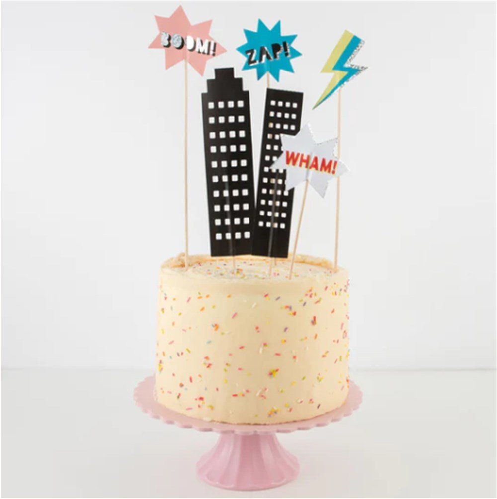 Meri Meri - Superhero Cake Topper - Süper Kahraman Pasta Süsü