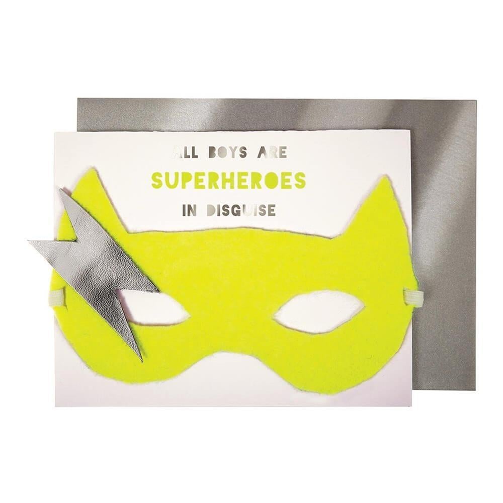 Meri Meri - Superhero Card - Süper Kahraman Tebrik Kartı - Boy