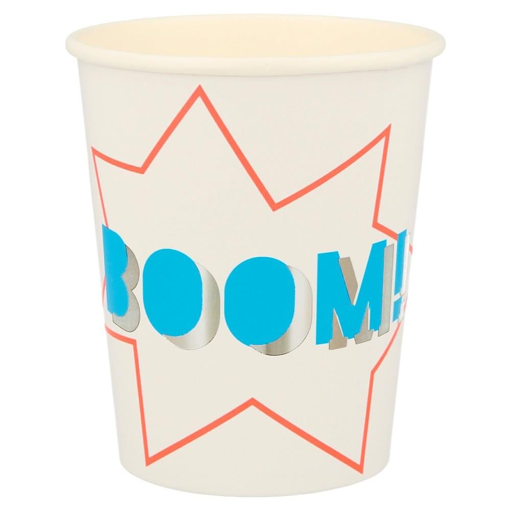 Meri Meri - Superhero Cups - Süper Kahraman Bardak - 8'li