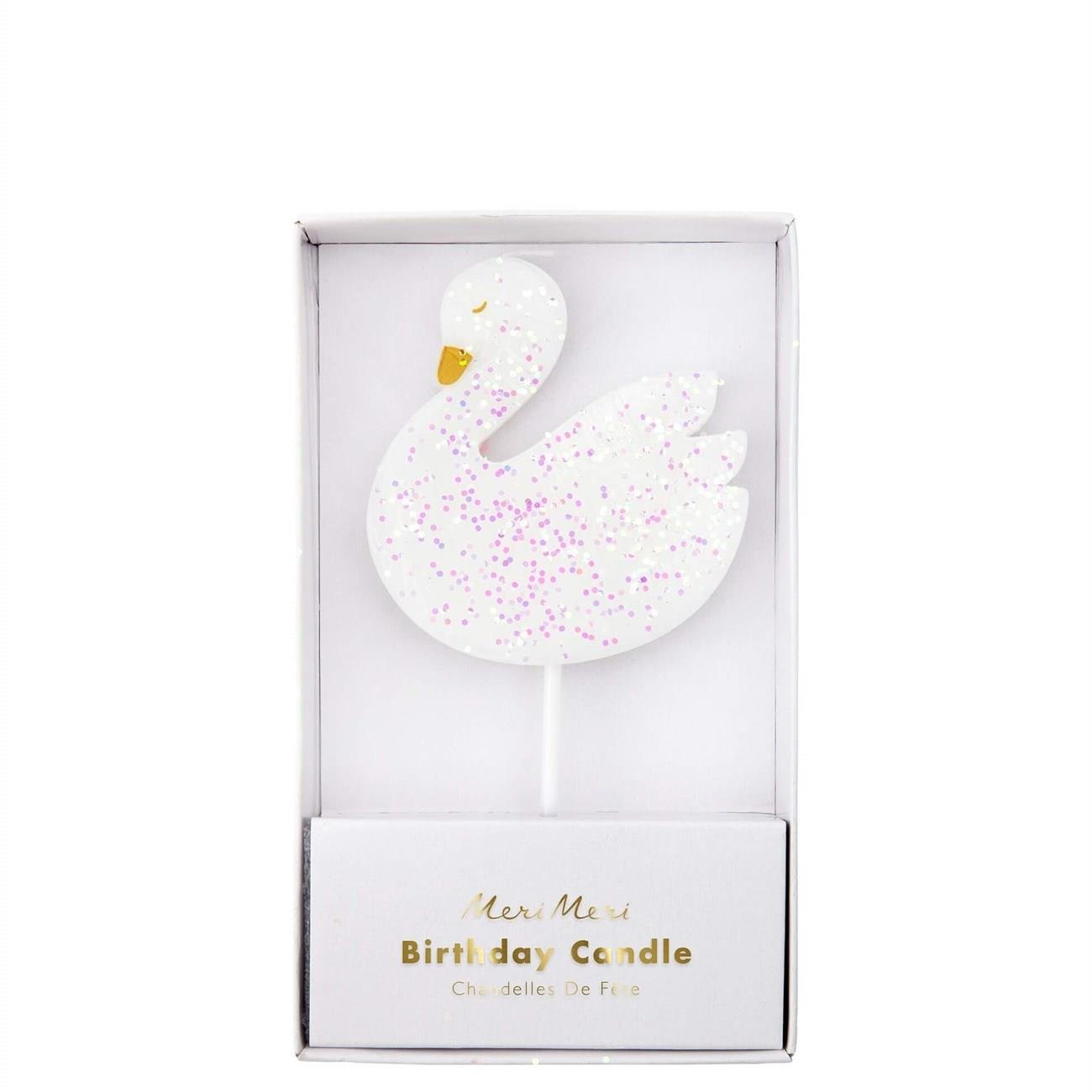 Meri Meri - Swan Candle - Kuğu Mum - L