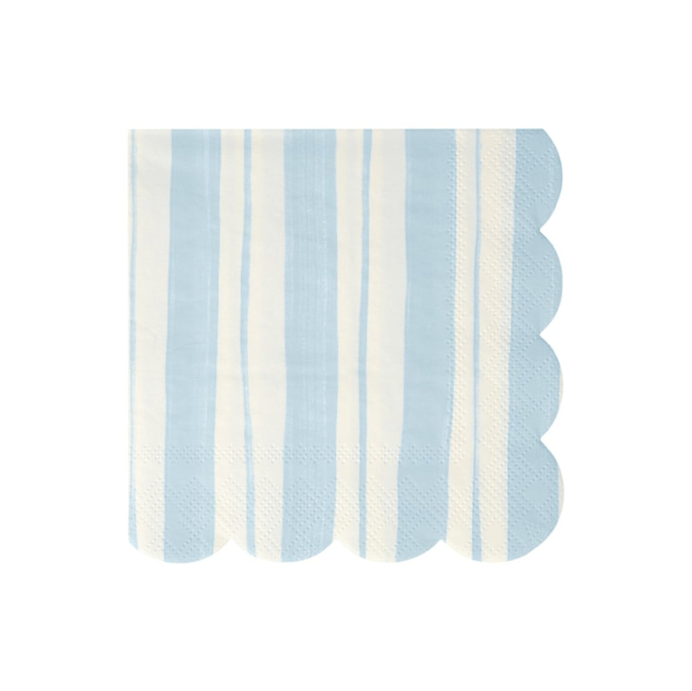 Meri Meri - Ticking Stripe Large Napkins - Kalın Çizgili Peçeteler - 16'Lı