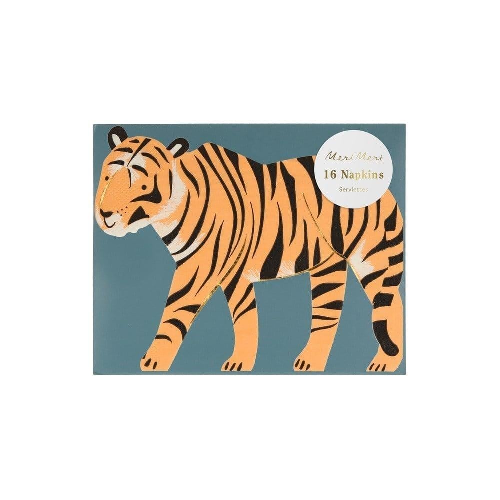 Meri Meri - Tiger Napkins - Kaplan Peçeteler - 16'Lı