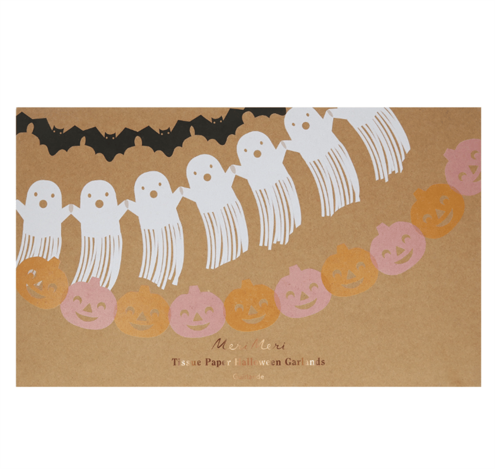 Meri Meri - Tissue Paper Halloween Garlands - Cadılan Bayramı Asılan Süs