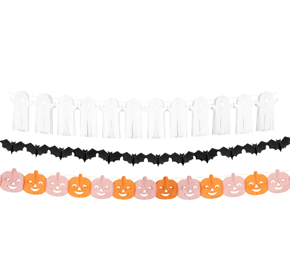 Meri Meri - Tissue Paper Halloween Garlands - Cadılan Bayramı Asılan Süs