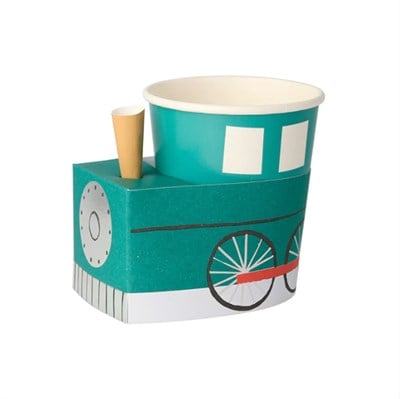 Meri Meri - Train Cups - Tren Bardaklar - 8li