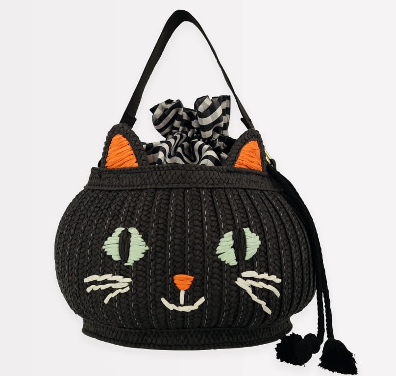 Meri Meri - Trick Or Treat Hasır Çanta - Kedi