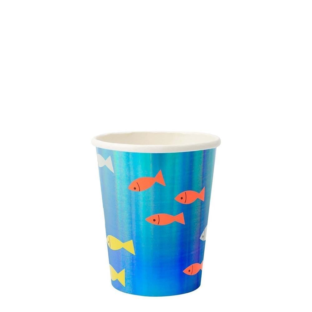 Meri Meri - Under The Sea Party Cups - Su Altı Dünyası Bardaklar - 8'Li