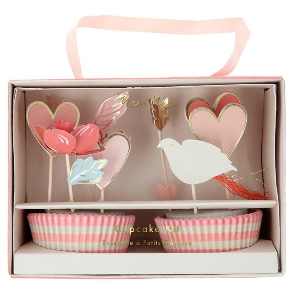 Meri Meri - Valentine’S Cupcake Kit - Sevgi Cupcake Kit - 24'Lü