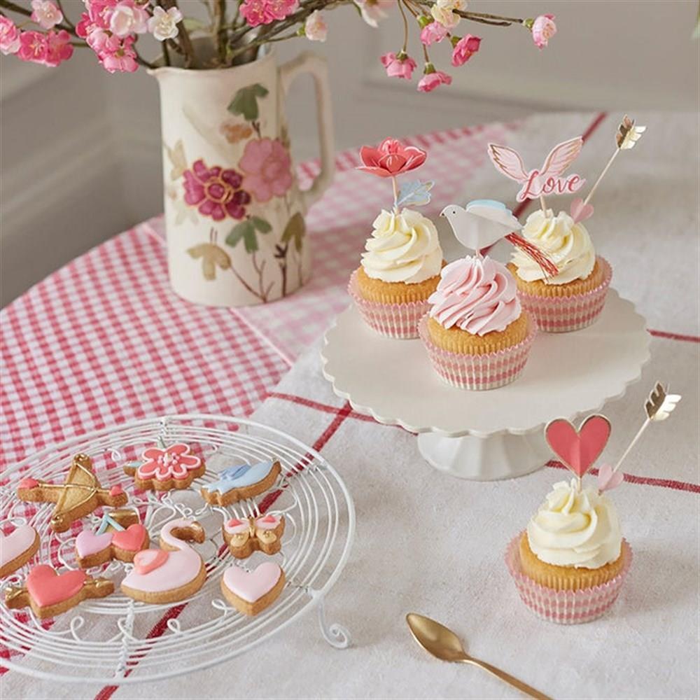 Meri Meri - Valentine’S Cupcake Kit - Sevgi Cupcake Kit - 24'Lü