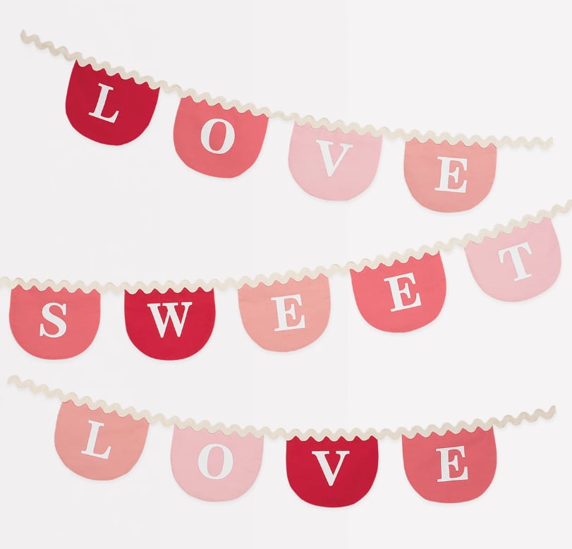 Meri Meri - Valentine's Kumaş Asılan Süs