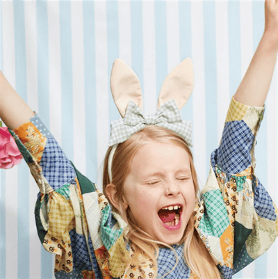 Meri Meri - Velvet Pom Pom Bunny Ears - Kadife Pom Pom Tavşan Kulakları