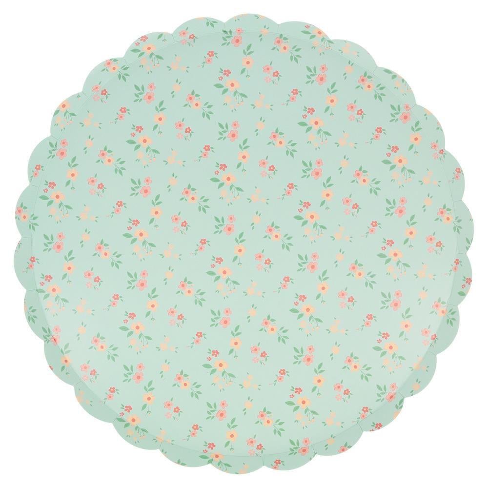 Meri Meri - Vintage Ditsy Tabaklar - L - 8 Adet