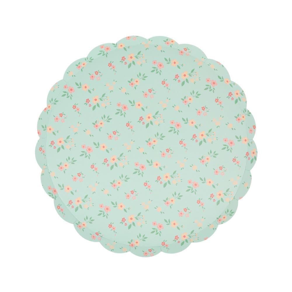 Meri Meri - Vintage Ditsy Tabaklar - M - 8 Adet
