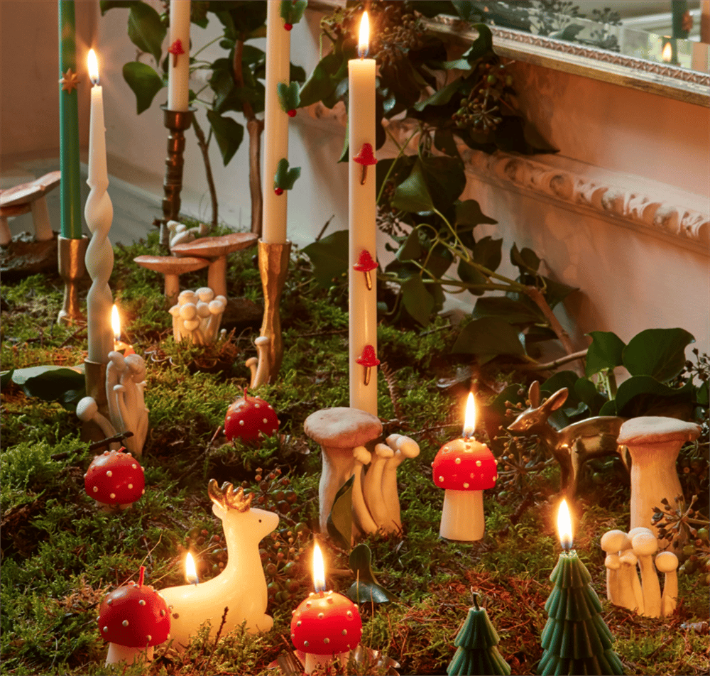 Meri Meri - Winter Woodland - Orman Mumları - 5 Adet