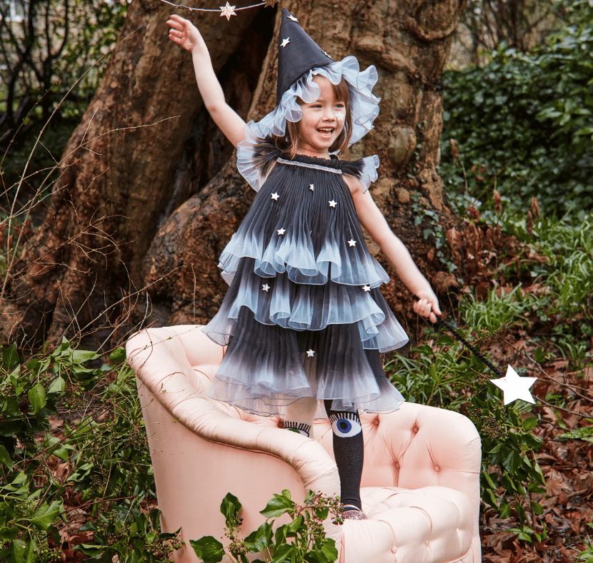 Meri Meri - Yıldızlı Cadı Kostümü Seti (3-4 Yaş)