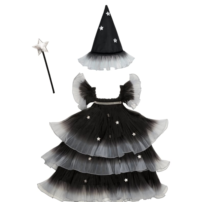 Meri Meri - Yıldızlı Cadı Kostümü Seti (3-4 Yaş)