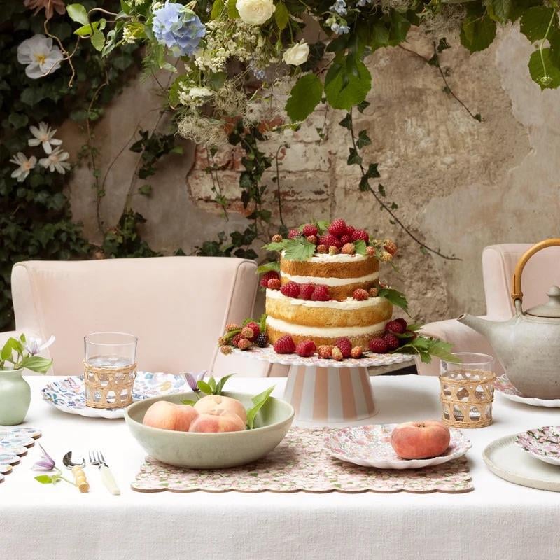 Meri Meri x Liberty - Mabelle Mantar Amerikan Servis