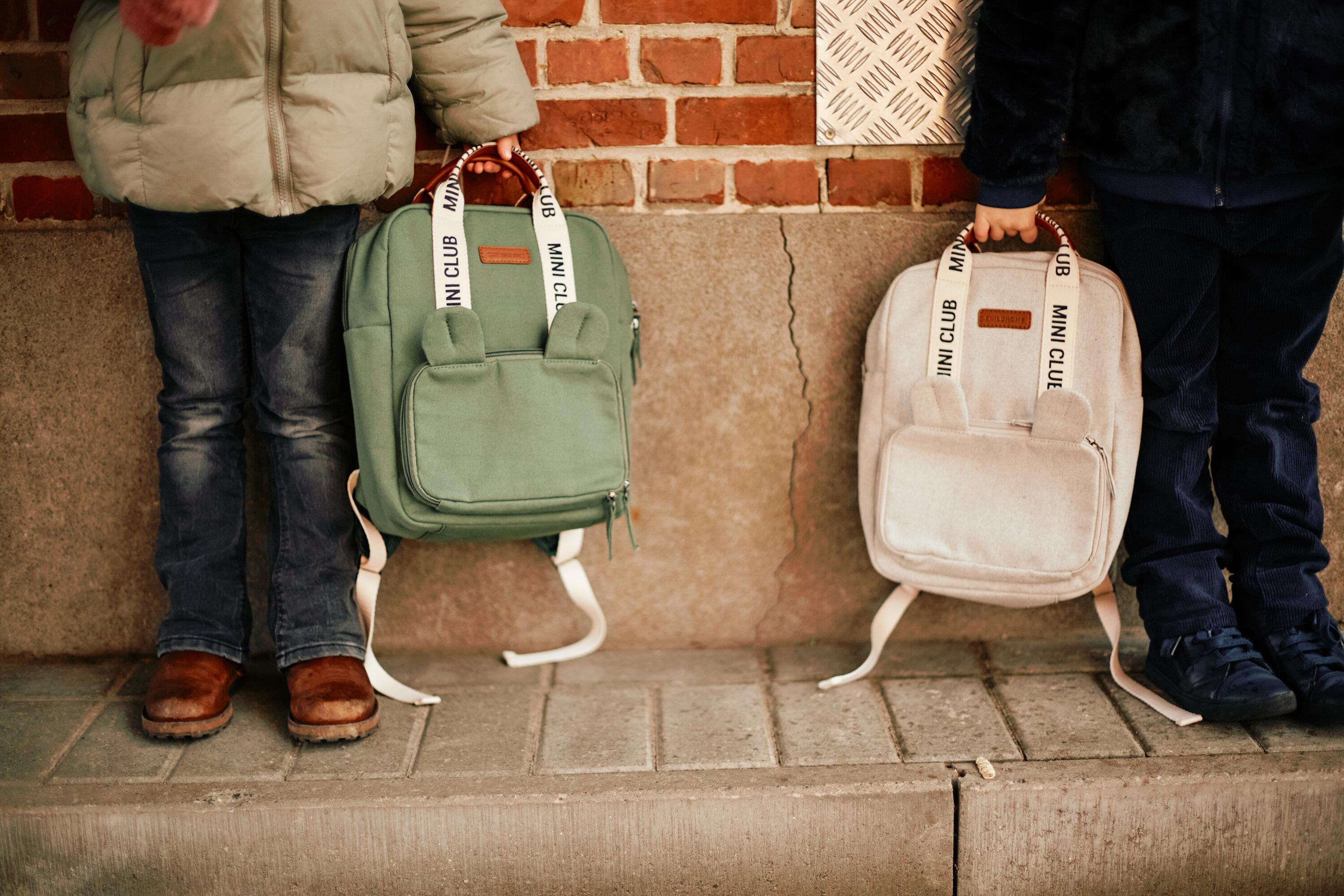 Mini Club Sırt Çantası, Kanvas Gri Kategorisiz Childhome