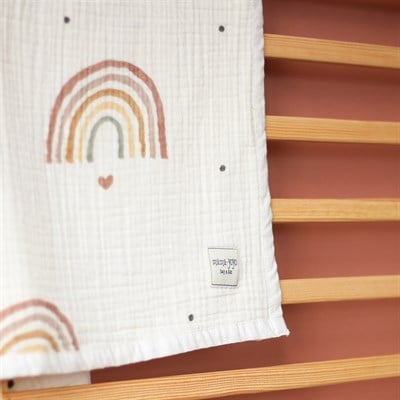 New Rainbow - Organik Bebek Battaniyesi // 4 Kat Müslin Tekstil Mama Yoyo Baby & Kids