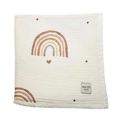 New Rainbow - Organik Bebek Battaniyesi // 4 Kat Müslin Tekstil Mama Yoyo Baby & Kids