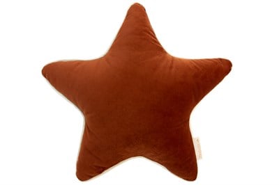 Nobodinoz Aristote Kadife Yıldız  Yastık - Wild Brown Yastıklar