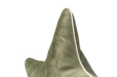 Nobodinoz Aristote Kadife Yıldız  Yastık, Olive Green Yastıklar